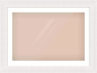 Rough Cut Effect Flat Frame for 75 × 50cm artwork, with Smooth White Single Mount