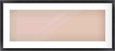 Black/Silver Flat Frame for 30 × 10in artwork, with Smooth White Single Mount