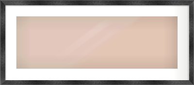 Black Flat Frame for 30 × 10in artwork, with Smooth White Single Mount