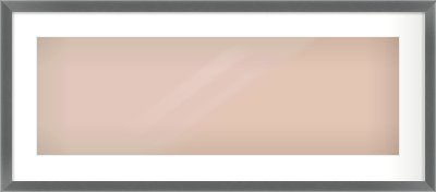 Dark Grey Flat Frame for 30 × 10in artwork, with Smooth White Single Mount