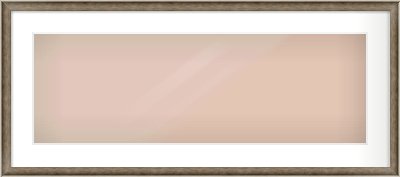Silver Scoop Frame for 30 × 10in artwork, with Smooth White Single Mount