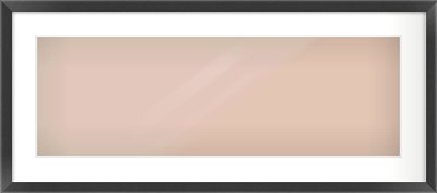 Black Flat Frame for 30 × 10in artwork, with Smooth White Single Mount