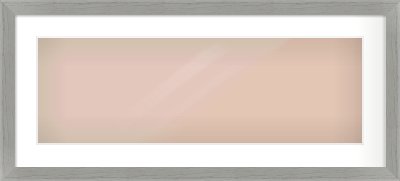 Pale Grey Flat Frame for 30 × 10in artwork, with Smooth White Single Mount
