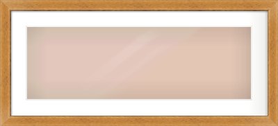 Rustic Medium Oak Reverse Frame for 30 × 10in artwork, with Smooth White Single Mount