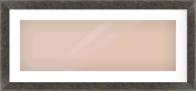 Black Flat Frame for 30 × 10in artwork, with Smooth White Single Mount