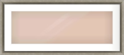 Silver Spoon Frame for 30 × 10in artwork, with Smooth White Single Mount