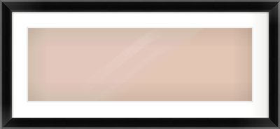Black Cushion Frame for 30 × 10in artwork, with Smooth White Single Mount