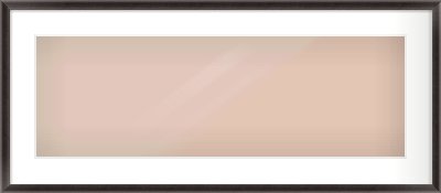 Black Cushion Frame for 30 × 10in artwork, with Smooth White Single Mount