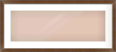 Walnut / Pewter Reverse Frame for 30 × 10in artwork, with Smooth White Single Mount