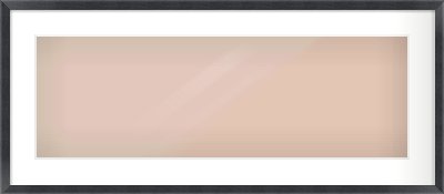 Black Wood Grain Flat Frame for 30 × 10in artwork, with Smooth White Single Mount