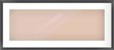 Black Flat Frame for 30 × 10in artwork, with Smooth White Single Mount