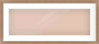 Walnut Flat Frame for 30 × 10in artwork, with Smooth White Single Mount