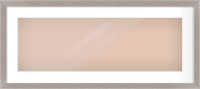 Grey Flat Frame for 30 × 10in artwork, with Smooth White Single Mount