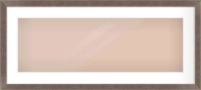 Dark Walnut Flat Frame for 30 × 10in artwork, with Smooth White Single Mount