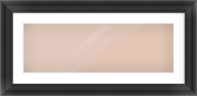 Black Scoop Frame for 30 × 10in artwork, with Smooth White Single Mount