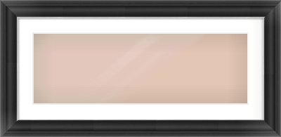 Black/Silver Scoop Frame for 30 × 10in artwork, with Smooth White Single Mount