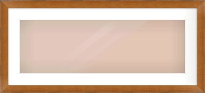 Brushed Bronze with Black Sides Flat Frame for 30 × 10in artwork, with Smooth White Single Mount