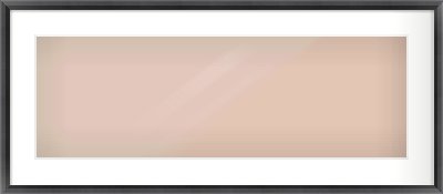 Black Angle Frame for 30 × 10in artwork, with Smooth White Single Mount