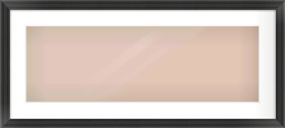 Black Scoop Frame for 30 × 10in artwork, with Smooth White Single Mount