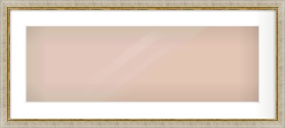 Silver Foil Flat Frame for 30 × 10in artwork, with Smooth White Single Mount
