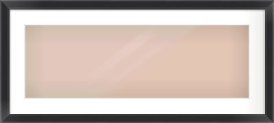 Black Angle Frame for 30 × 10in artwork, with Smooth White Single Mount