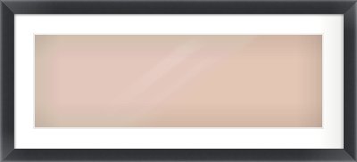 Black Bevel Frame for 30 × 10in artwork, with Smooth White Single Mount