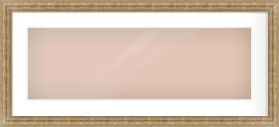 Distressed Gold Dome Frame for 30 × 10in artwork, with Smooth White Single Mount