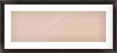 Black Grain Flat Frame for 30 × 10in artwork, with Smooth White Single Mount