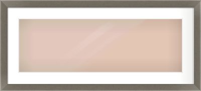 Pewter Flat Frame for 30 × 10in artwork, with Smooth White Single Mount