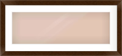 Wenge Flat Frame for 30 × 10in artwork, with Smooth White Single Mount