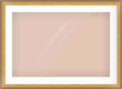 Gold Scoop Frame for 30 × 20in artwork, with Smooth White Single Mount