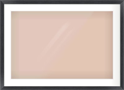 Black Wood Grain Flat Frame for 30 × 20in artwork, with Smooth White Single Mount