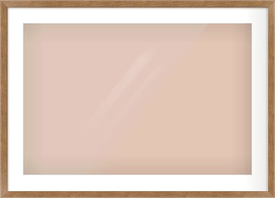 Brushed Bronze with Black Sides Flat Frame for 30 × 20in artwork, with Smooth White Single Mount