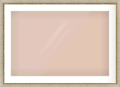 Silver Foil Flat Frame for 30 × 20in artwork, with Smooth White Single Mount