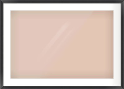 Black Angle Frame for 30 × 20in artwork, with Smooth White Single Mount