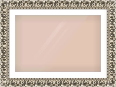 Silver Reverse Frame for 30 × 20in artwork, with Smooth White Single Mount