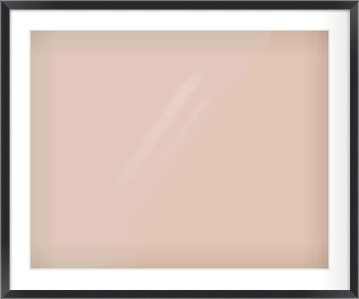 Black/Silver Flat Frame for 30 × 24in artwork, with Smooth White Single Mount