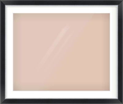 Black/Silver Reverse Frame for 30 × 24in artwork, with Smooth White Single Mount