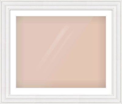 White Spoon Frame for 30 × 24in artwork, with Smooth White Single Mount