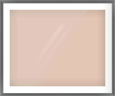Dark Grey Flat Frame for 30 × 24in artwork, with Smooth White Single Mount