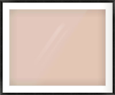 Black Wood Grain Flat Frame for 30 × 24in artwork, with Smooth White Single Mount