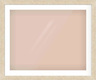 Premium Flat Frame for 30 × 24in artwork, with Smooth White Single Mount