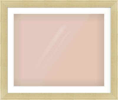 Silver Flat Frame for 30 × 24in artwork, with Smooth White Single Mount