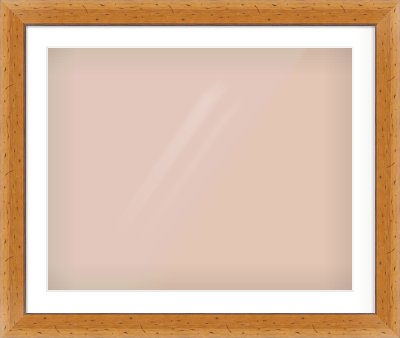 Distressed Pine Reverse Frame for 30 × 24in artwork, with Smooth White Single Mount