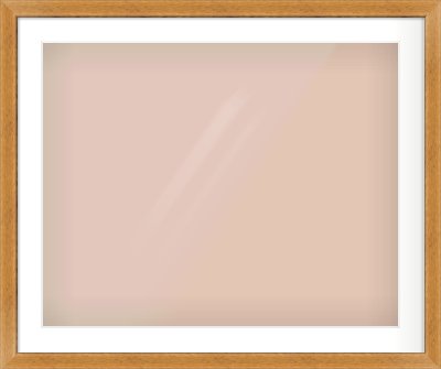 Rustic Medium Oak Reverse Frame for 30 × 24in artwork, with Smooth White Single Mount