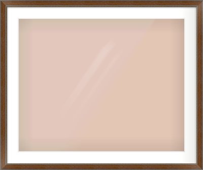 Walnut / Pewter Reverse Frame for 30 × 24in artwork, with Smooth White Single Mount