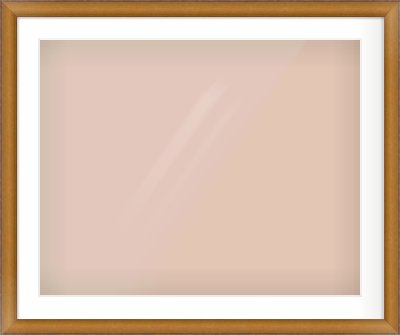 Bronze Cushion Frame for 30 × 24in artwork, with Smooth White Single Mount