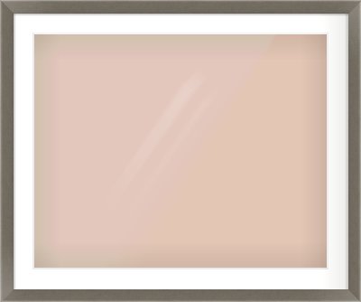 Pewter Flat Frame for 30 × 24in artwork, with Smooth White Single Mount