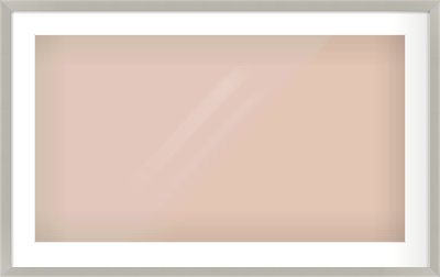 Grey Flat Frame for 800 × 450mm artwork, with Smooth White Single Mount
