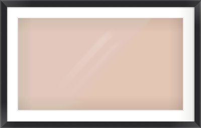 Black Flat Frame for 800 × 450mm artwork, with Smooth White Single Mount